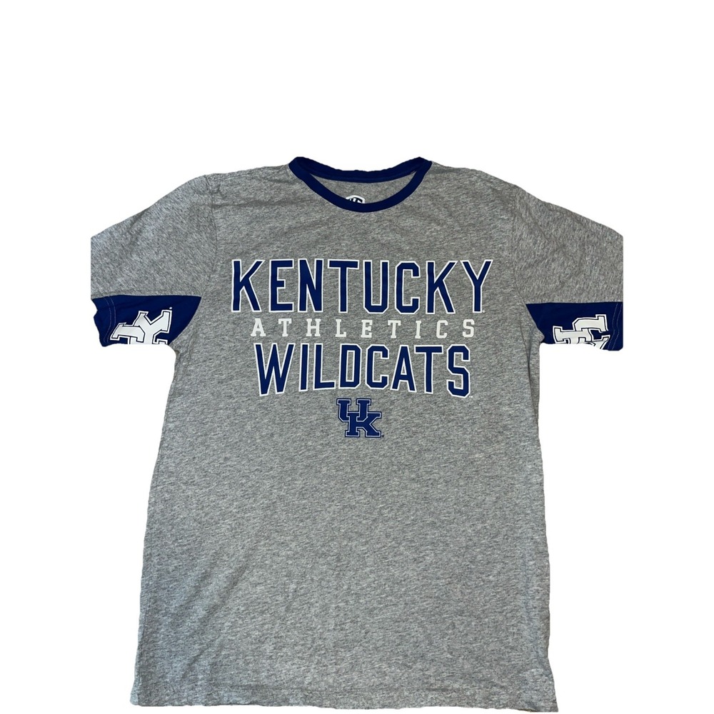 Hands High Kentucky Wildcats Mens Medium T-Shirt Gray Blue NCAA Athletics Tee